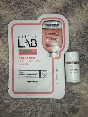 TONYMOLY Master Lab Collagen Elasticity Care Sheet Mask - Pink White